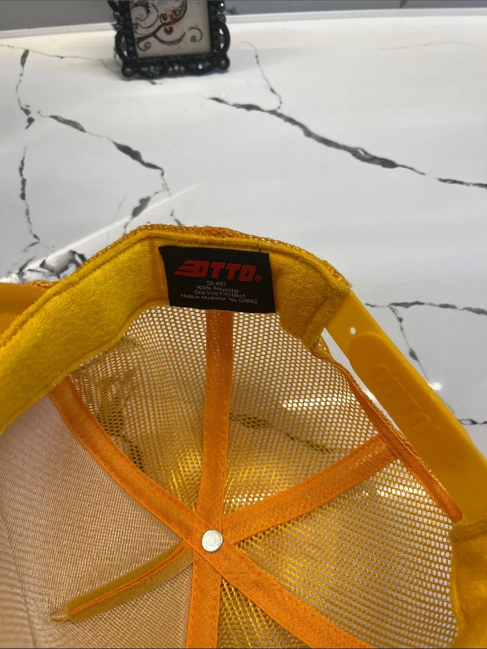 OTTO Sunshine Yellow Mesh Trucker Hat
